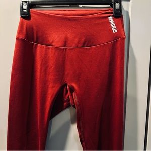 Gym shark high waist workout leggings! Maroon, size small, great condition!
